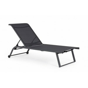 BIZZOTTO hliníkové zahradní lehátko TAYLOR antracit 0663279