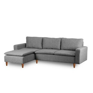 Hanah Home Rohová pohovka LUNGO světle šedá