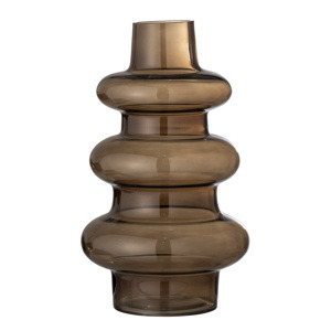 BLOOMINGVILLE Skleněná váza RAUKE hnědá 82055094