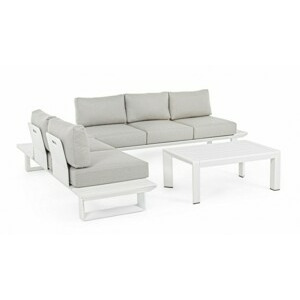 BIZZOTTO Zahradní rohová sestava KONNOR bílá 0662757