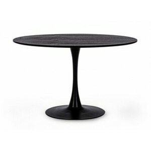 BIZZOTTO Kulatý jídelní stůl BLOOM černý 120cm 0732979