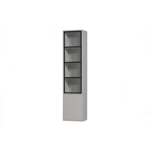 VTWONEN Prosklený kabinet BASIC mlhově šedý 400477-M