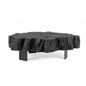 BIZZOTTO Dřevěný konferenční stolek KEVAL 90x90cm černý 0746815
