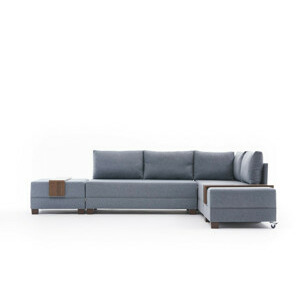 Hanah Home Rohová pohovka FLY modrá pravá 280 cm 825BLC2669