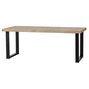 WOOOD Jídelní stůl TABLO herringbone 200x90 cm nohy U 375909-U