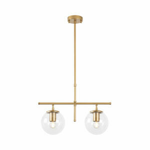 OPVIQ Závěsné světlo ROE zlaté čiré