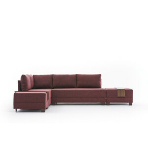 Hanah Home Rohová pohovka FLY vínová levá 280 cm 825BLC1008