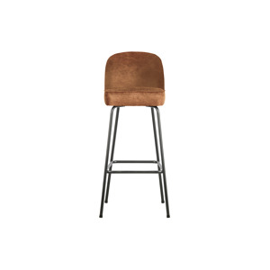 BePureHome Barová židle VOGUE hnědá kůže 80cm 800293-B
