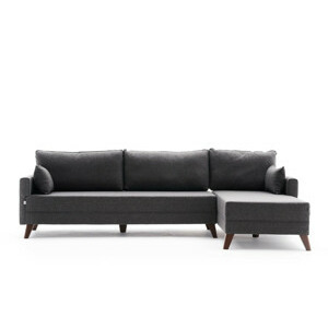 Hanah Home Designová pohovka BELLA antracit pravá 275 cm 825BLC2576