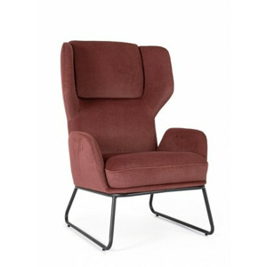 BIZZOTTO Designové křeslo OPHELIA hnědé 0733495