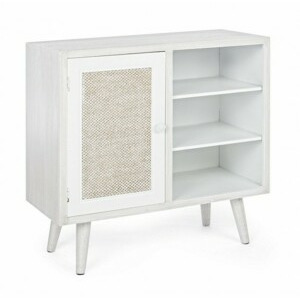 BIZZOTTO bílá komoda MONTIEL 1DO-3SH 0744882
