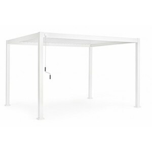 BIZZOTTO Bílá hliníková pergola s uzavíracími lamelami OCEAN 3x4 m 0795774