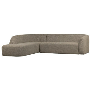 BePureHome Rohová pohovka SLOPING levá hnědá