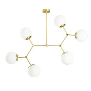 OPVIQ Závěsné světlo DAMAR XL zlaté 892OPV1641