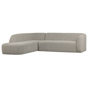 BePureHome Rohová pohovka SLOPING levá světle šedá