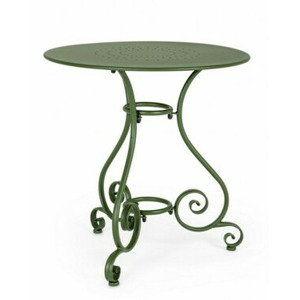 BIZZOTTO kulatý zahradní stůl ETIENNE zelená ø70 cm 0802672