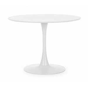 BIZZOTTO bílý kulatý stůl 100 cm 0732977