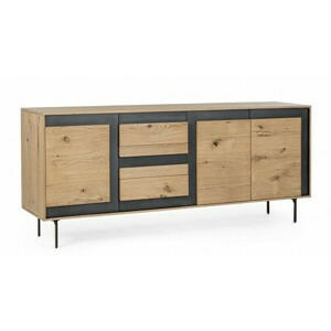 BIZZOTTO Dřevěný kabinet STANWOOD 200x85 cm 0747105