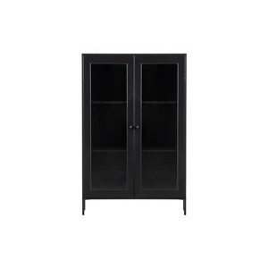 WOOOD dřevěný kabinet XAM černý 155x100 cm 375861-Z