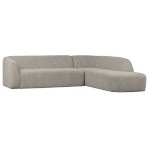 BePureHome Rohová pohovka SLOPING pravá světle šedá