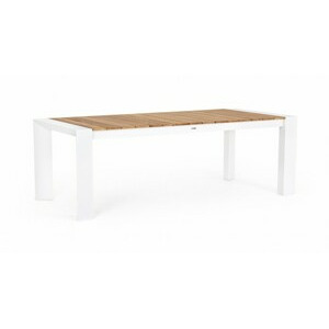 BIZZOTTO rozkládací zahradní stůl CAMERON 228/294x100 cm bílý 0663379