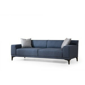 Hanah Home Třímístná pohovka PETRA modrá 212 cm 560ARE1529