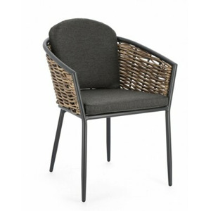 BIZZOTTO zahradní jídelní židle MARIBELA antracit 0663115