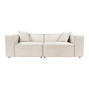 Hanah Home Dvoumístná pohovka LORA světle hnědá 220 cm