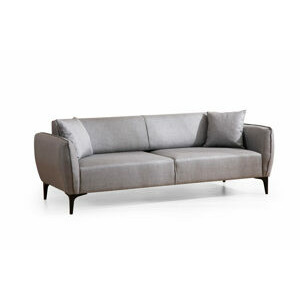 Hanah Home Třímístná pohovka BELISSIMO světle šedá 220 cm 560ARE1360