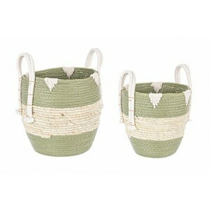 BIZZOTTO set 2 zelených odkládacích košů THELMA S 0411293