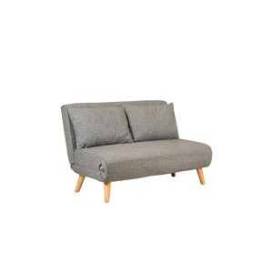 Hanah Home Rozkládací dvoumístná pohovka FOLDE světle šedá 120 cm
