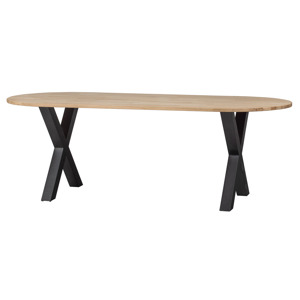 WOOOD Jídelní stůl TABLO oval dub "X" 220x90 cm 376030-A