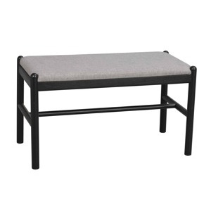 ROWICO Dřevěná černá lavice MILFORD black 119546