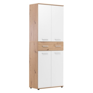 Botník MAGADAN, bílá/zlatý dub