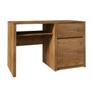 MARLETT PC stůl, dub lefkas tmavý