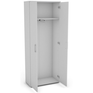 Šatní skříň s výsuvnou tyčí Nitro, bílá