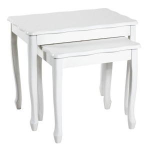 Sada 2 ks stolků Ina, bílá