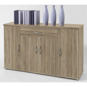 Komoda 4-dveřová Lilly 13, dub sonoma