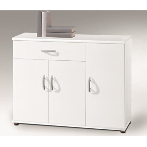 Komoda 3-dveřová Lilly, bílá