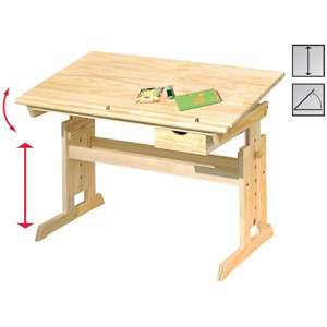 Polohovatelný psací stůl Julia, borovice