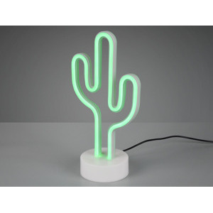 Stolní LED lampa Kaktus, bílá