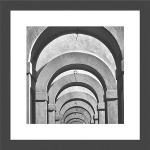 Rámovaný obraz Klenby 20x20 cm, černobílý
