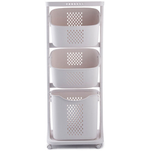 4Home Univerzální úložné koše na kolečkách TRIS, 3 patra , 3 patra