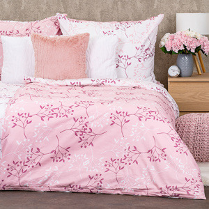 4Home Bavlněné povlečení Harmony růžová, 140 x 200 cm, 70 x 90 cm