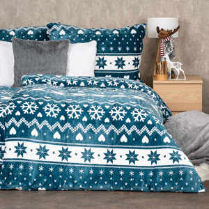 4Home Povlečení mikroflanel Nordic love, 160 x 200 cm, 70 x 80 cm