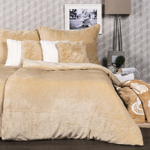 4Home povlečení mikroflanel béžová, 140 x 200 cm, 70 x 90 cm