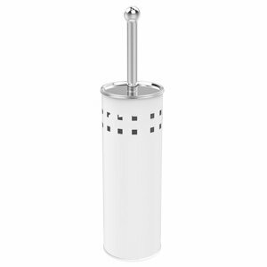 AQUALINE 04002W Simple line WC štětka válcová s otvory, bílá