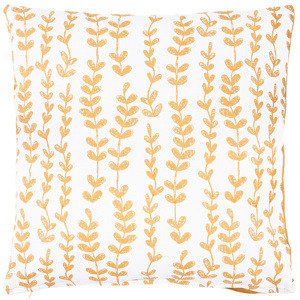 Polštářek Lístky hnědá, 45 x 45 cm