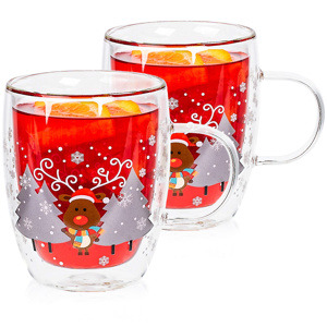 4Home Termo sklenice Mug Reindeer Hot&Cool 270ml, 2 ks