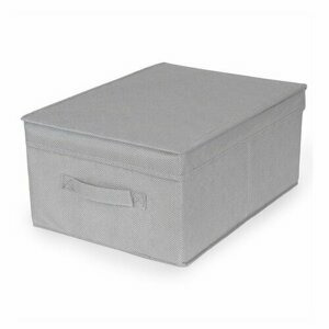 Compactor Skládací úložný kartonový box Wos, 30 x 43 x 19 cm, šedá, S
